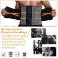 thumbnail image 5 of COMFREE Neoprene Sauna Waist Trainer Corset Sweat Belt for Men Weight Loss Body Shaper Compression Trimmer Workout Fitness Fat Burner Back Support, 5 of 8