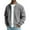 Gray, variant on Men's Corduroy Bomber Jacket with Pockets Zip Up Collared Vintage Trucker Work Jackets Long Sleeve Casual Khaki,S