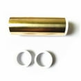 thumbnail image 3 of Guitar Slide + Adjustable Width Matching Ring Steel Guitar Brass Guitar Slide Finger Picks for Dobro Lap TAPDRA Spare Part, 3 of 3