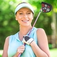 thumbnail image 2 of Mallet Putter Cover Magnetic Closure spider putter cover Protector Half Round Golf Headcover PU White, 2 of 9