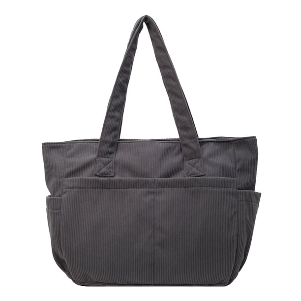 Bolso Con Asa Superior para Mujer Pana Múltiples Bolsillos Viajes Y
