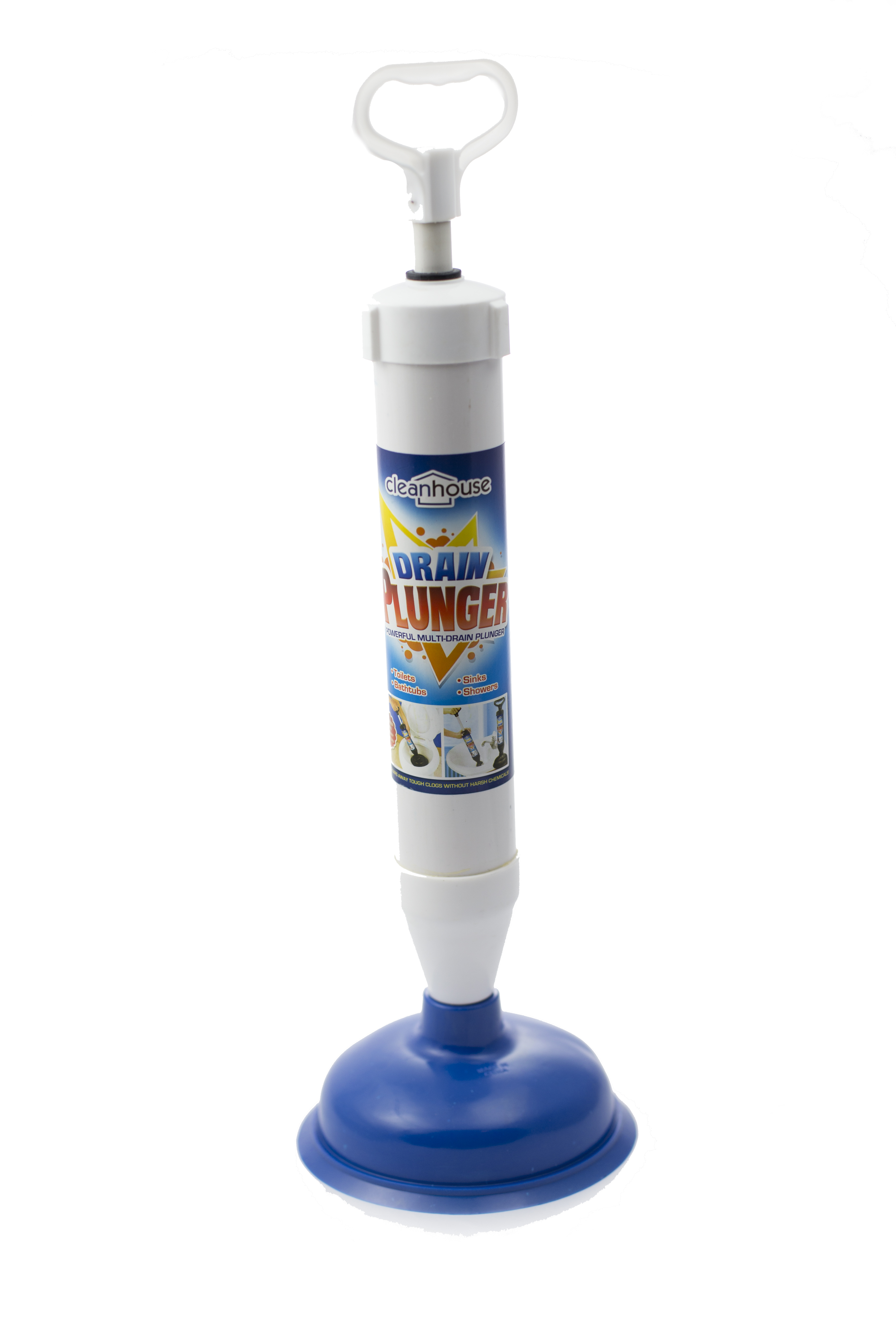 Cleanhouse Powerful Pump MultiDrain Plunger