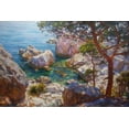 thumbnail image 2 of Sviridov, Sergei 18x13 Gold Ornate Wood Framed with Double Matting Museum Art Print Titled - Rocky Coast X, 2 of 4