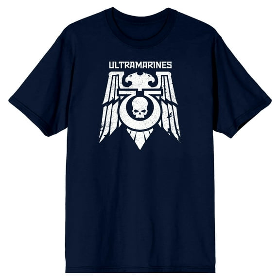 Warhammer 40000 Ultramarine S Men's Black Graphic Tee-XXL