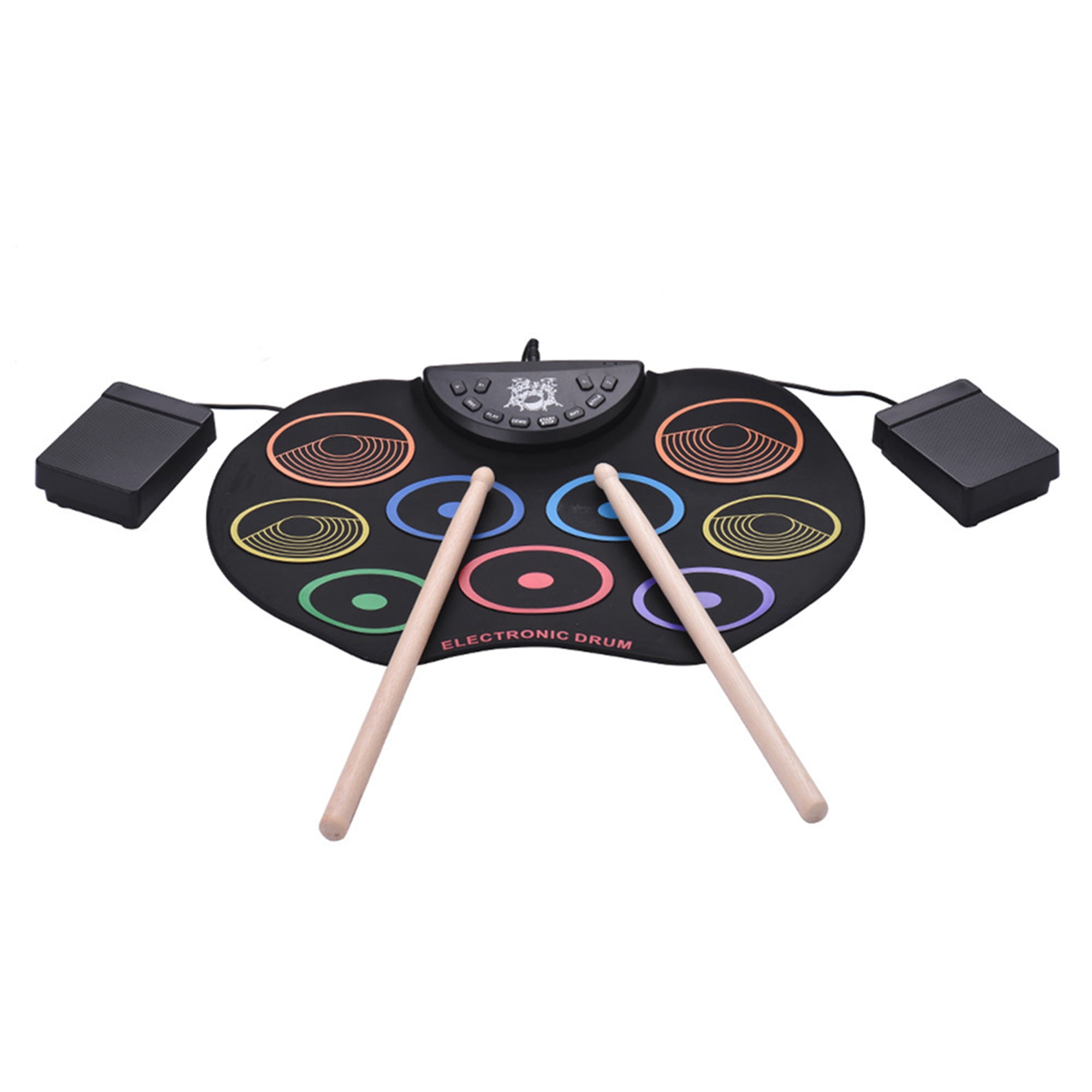 Electronic Drum Set Roll Up Drum Practice Pad Midi Drum Kit with