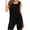 Black, variant on Homenesgenics Tank Tops for Women Plus Size Casual Fashion Women Round-Neck Ladies Solid SlimTank Tops Gray L