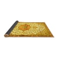 thumbnail image 2 of Ahgly Company Indoor Square Medallion Yellow Traditional Area Rugs, 5' Square, 2 of 4