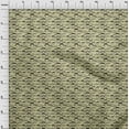 thumbnail image 4 of oneOone Cotton Cambric Beige Fabric Conversational Moustache Dress Material Fabric Print Fabric By The Yard 56 Inch Wide, 4 of 4