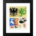 thumbnail image 2 of Augustus Pugin 19x24 Black Modern Framed Museum Art Print Titled - Conventional Forms of Animals ; Eagle, Dragon, Hart, Lion, Swan, Lamb, Martlet. (1846), 2 of 5