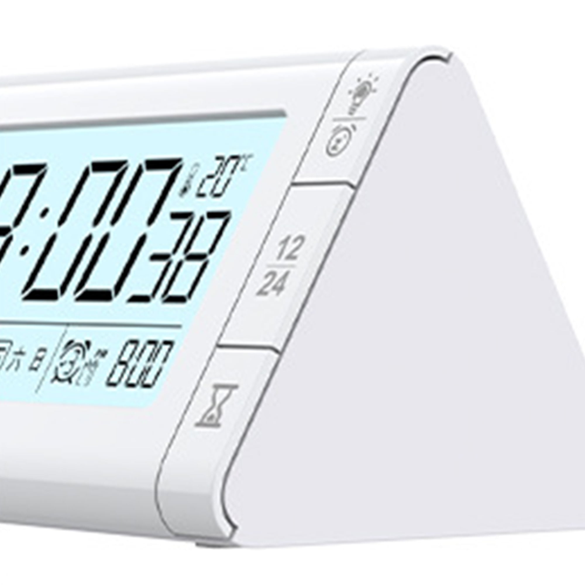 Unique Bargains Digital Alarm Clock for Bedroom Pink 4.9"L x 3.0"W x 2.6"H