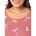 thumbnail image 4 of Fruit of the Loom Women's Soft and Breathable Pajama Sleepshirt, Sizes S-5X, 4 of 7