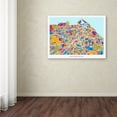 thumbnail image 4 of Trademark Fine Art "Edinburgh Street Map III" Canvas Art by Michael Tompsett, 4 of 4