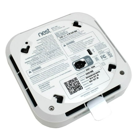 Google - Nest Protect 2nd Generation Smart Smoke/Carbon Monoxide Wired Alarm - White