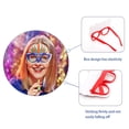 thumbnail image 3 of fastboy DIY Plume Eyeglasses Frame Carnival Decorative Glasses Funny Ball Stage Performance Mask Decoration Eyewear Photo Prop Colorful, 3 of 9