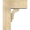 thumbnail image 3 of Ekena Millwork 8"W x 18"D x 22"H Merced Block Rough Sawn Bracket w/ Offset Brace, Douglas Fir, 3 of 25