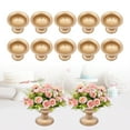 thumbnail image 5 of 10* Gold Flower Vases Trumpet-shaped Gold Wedding Party Centerpiece Flower Vase, 5 of 16