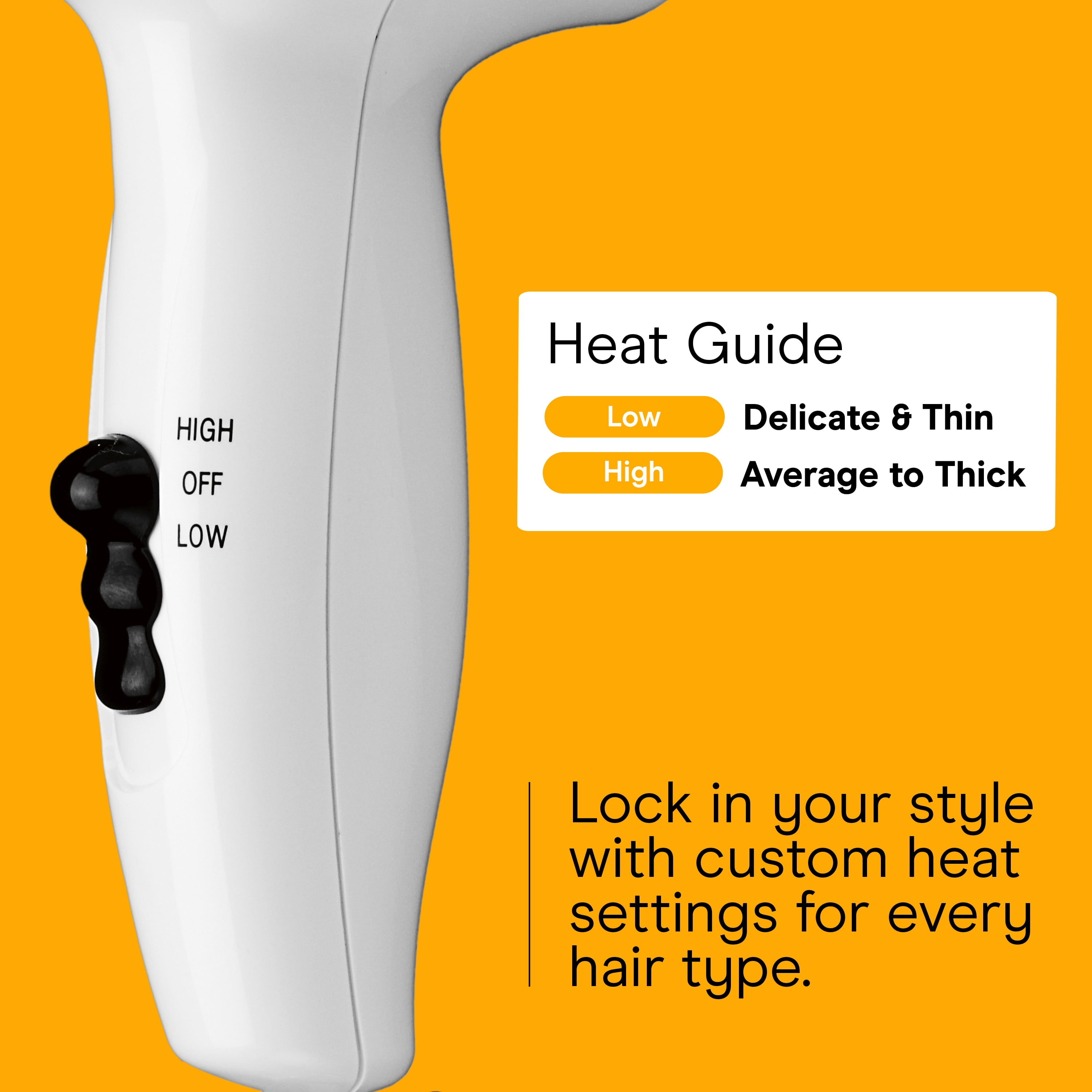 Conair 1875 Watt Mid-Size Styler Hair Dryer, White