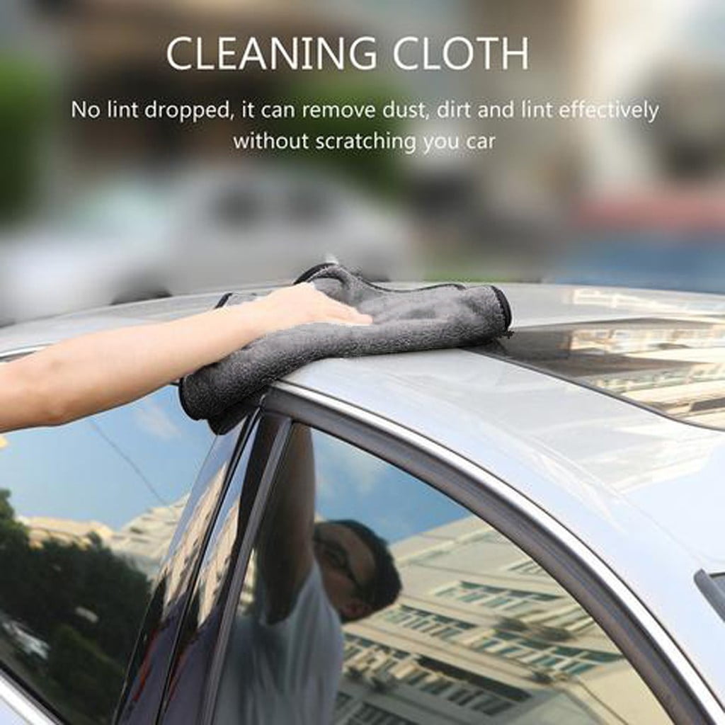 12 Serviettes Microfibre Extra Large - Pour Lavage Et Séchage Voiture - Bleues - Neuf