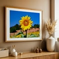 thumbnail image 5 of Little bee pollinates sunflower - Photography Nature Floral Summer Botanical Scenic Garden Unframed Wall Art Print 20 x 28 inches, 5 of 7