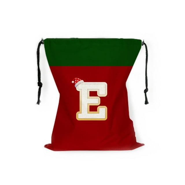 Bolsa de Almacenamiento Del Árbol de Navidad Bolsa de Regalo de Navidad de 26 Cartas 12.2x14.96In Rojo Poliéster con Cordón Bolsas de Regalo de Navidad