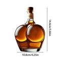 thumbnail image 3 of Unique Shaped Set - Novel Home Decorations and Interesting Bar Glass Bottles for Enthusiasts, 3 of 5