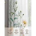 thumbnail image 6 of Spring Floral Sheer Curtains 96 Inch Length 2 Panels Set for Living Room/Bedroom, Wildflowers Herbs Summer Botanical Semi Curtain Sheers Drapes Rod Pocket Curtains Window Treatment Set 52''x96''x2, 6 of 7