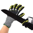 thumbnail image 3 of Cut Resistant Work Gloves Anti-Cut Wear Anti-Puncture Protective Impact Resistant Gloves, 3 of 5