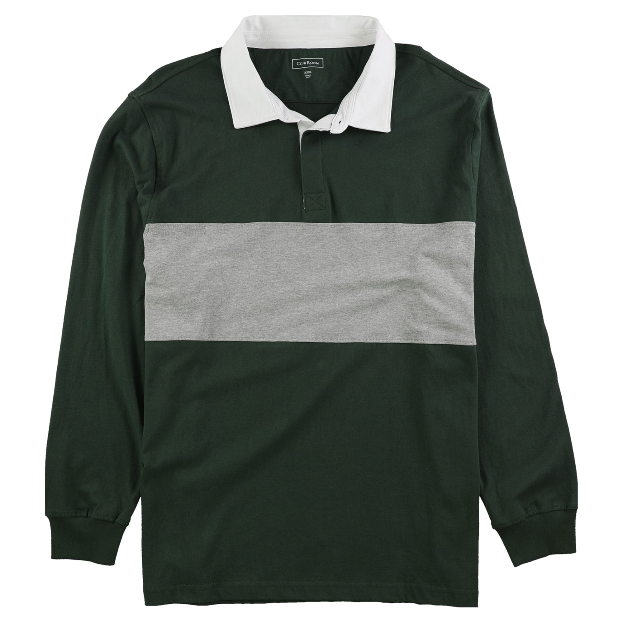 Club Room Mens Colorblock Polo Rugby Shirt 