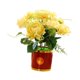 thumbnail image 5 of Rosa artificial en Arreglo floral Ramo de simulación de bonsái para Festival de jardín Adorno de inauguración de la casa Amarillo perfecl Flores de Hortensia, 5 of 8