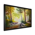 thumbnail image 2 of Designart 'Afternoon Light Through The Forest Trees' Traditional Framed Art Print, 2 of 4