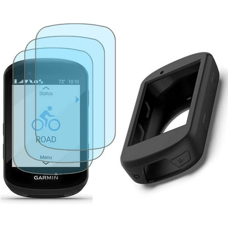 Protection d'écran et coque en silicone pour Garmin Edge 530 Gps (3+1pack),  film en verre trempé anti-rayures haute définition transparent : :  Électronique