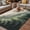 Gray Green Forest Green, variant on Mountains Outdoor Rug for Patio/Deck/Porch, Non-Slip Large Area Rug 5 x 7 Ft, Watercolor Forest Nature Pine Trees Landscape Indoor Outdoor Rugs Washable Area Rugs, Camping Rug Carpet Runner
