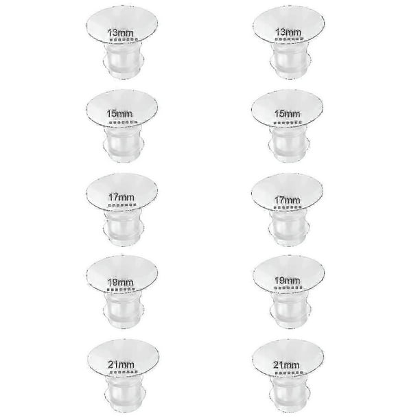 Flange Inserts 13/15/17/19/21mm 10PC,Compatible with Momcozy S12 Pro/S9 Pro/S12/S9 Wearable Breastpump Cup