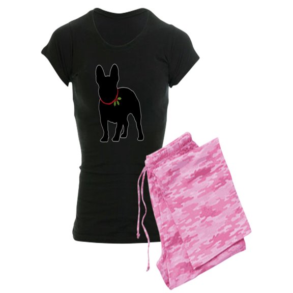 CafePress - French Bulldog Silhouette - Women's Dark Pajamas