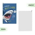 thumbnail image 2 of Fuzoiu Great White Shark Print Golf Towel, Microfiber Golf Towels for Golf Bags with Clip,16" x 24" Portable Golf Towel,Best Gifts for Father Men Golf Fan Golfer, 2 of 8