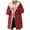 Red, variant on adviicd Womens Winter Long Coats Teddy Fleece Lined Jacket Plus Size Warm Thicken Hooded Windproof Quilted Puffer Jackets (Yellow, XL)