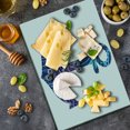thumbnail image 5 of Anchor Cutting Board, Patterned Anchor Image Marine Elements Soul Emblem Oceanic Art Print, Decorative Tempered Glass Cutting and Serving Board, Large Size, Purple and Blue, by Ambesonne, 5 of 5