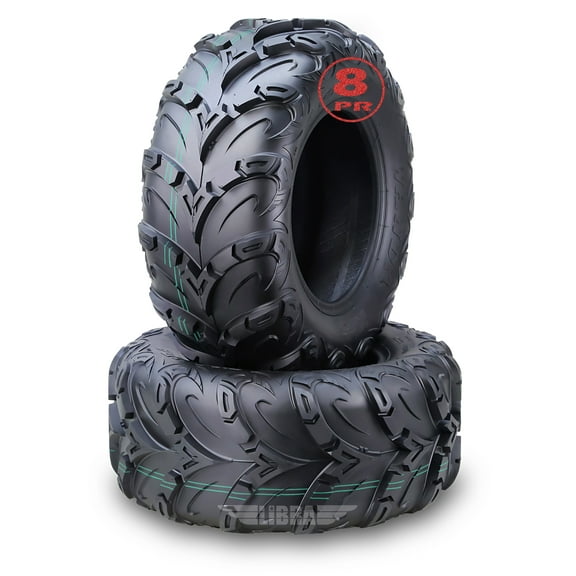 Set of 2 Premium WANDA ATV UTV tires 24x8-12 24x8x12 Ultra Durable 8PR Mud