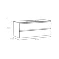 thumbnail image 3 of DAX Pasadena Single Vanity Cabinet with Onix Basin, 48", Matte White, 3 of 4