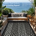 thumbnail image 4 of Alfombra exterior PASAMIC reversible impermeable 244x305 cm negra, 4 of 7