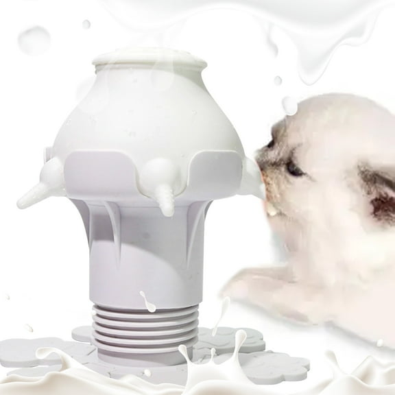 Pet Nursing Kit, Puppy Milk Feeder Bottle, Silicone Feeding Nipple for All Breed of Puppy, Kittens and Other Animals