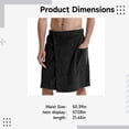 thumbnail image 4 of Mens Wrap Around Bath Towel with Pockets, Hook and Loop Closure Shower Spa Towel Cover Up, Quick Dry Beach Pool Bathrobe Towel Wrap, Adjustable Spa Towel for Men, 4 of 5