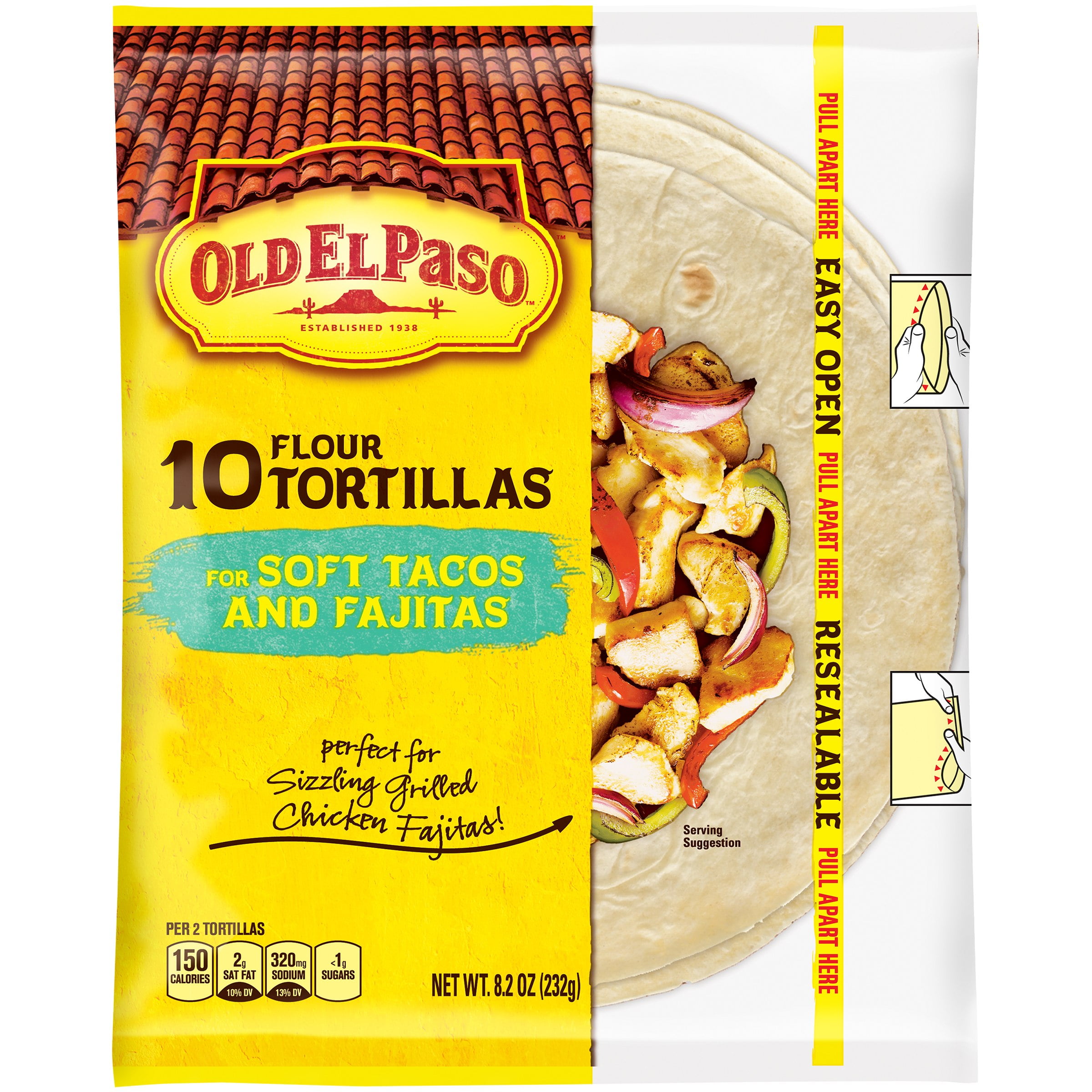 Old El Paso Flour 6" Tortillas, 10 ct by General Mills Sales, Inc.