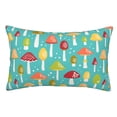 thumbnail image 1 of Fotbe Mushrooms Funda de Almohada Decorativa Estilo Occidental, Lujo en Algodón, Fundas para Almohadas King, Cojín Estampado para Decoración del Hogar-14"x20", 1 of 6
