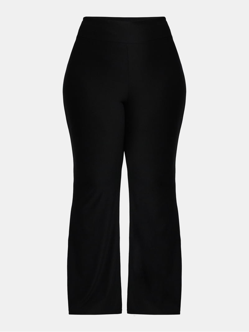 No Boundaries High Rise Flare Pants, 32'' Inseam, Women's Plus