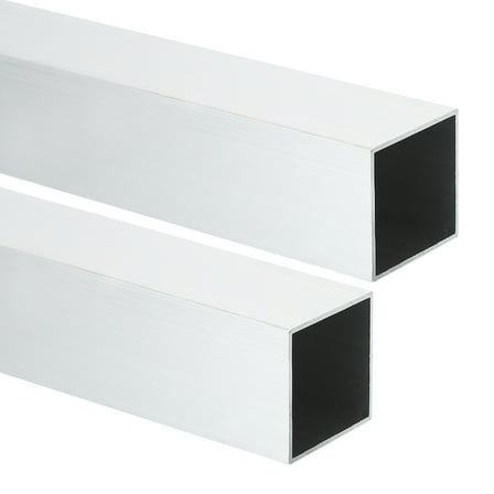 Uxcell 6063 Aluminum Square Tubing,1.5"x1.5"x10" Long 0.04" Wall Thick 2pcs