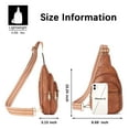 thumbnail image 6 of BOSTANTEN Small Sling Bag for Women Leather Crossbody Bags Fanny Pack Chest Bag for Travel, 6 of 7