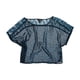 thumbnail image 1 of Ecko Unltd. Blusa con estampado de encaje para mujer, azul, extra pequeña Ecko Unltd. Pull-over, 1 of 1