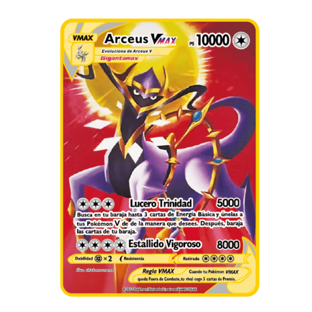gigantamax arceus pokemon card Eternatus 80 Discard all Energy attached to Arceus My interpretation of a godlike