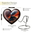 thumbnail image 2 of Fiery Sunset Mini Heart Urns For Human Ashes - Urns For Human Ashes Adult Female Mom - Heart Urns For Remains - Funeral Urns For Adult Ashes Men - Decorative Heart Urns For Human Ashes ( 3inch, 2pcs), 2 of 5